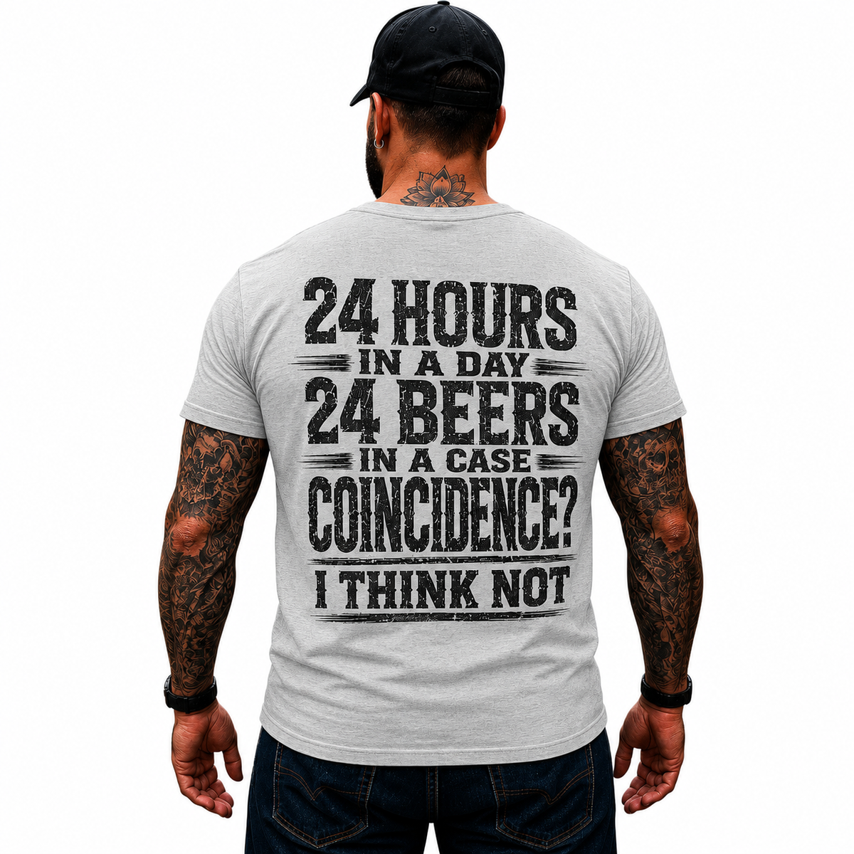 24 Hours In A Day 24 Beers In A Case Shirt Funny Beer Graphic Tee Gift For Men