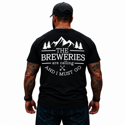 The Breweries Are Calling And I Must Go Shirt Funny Craft Beer Lover Brewery Graphic Tee Gift for Men