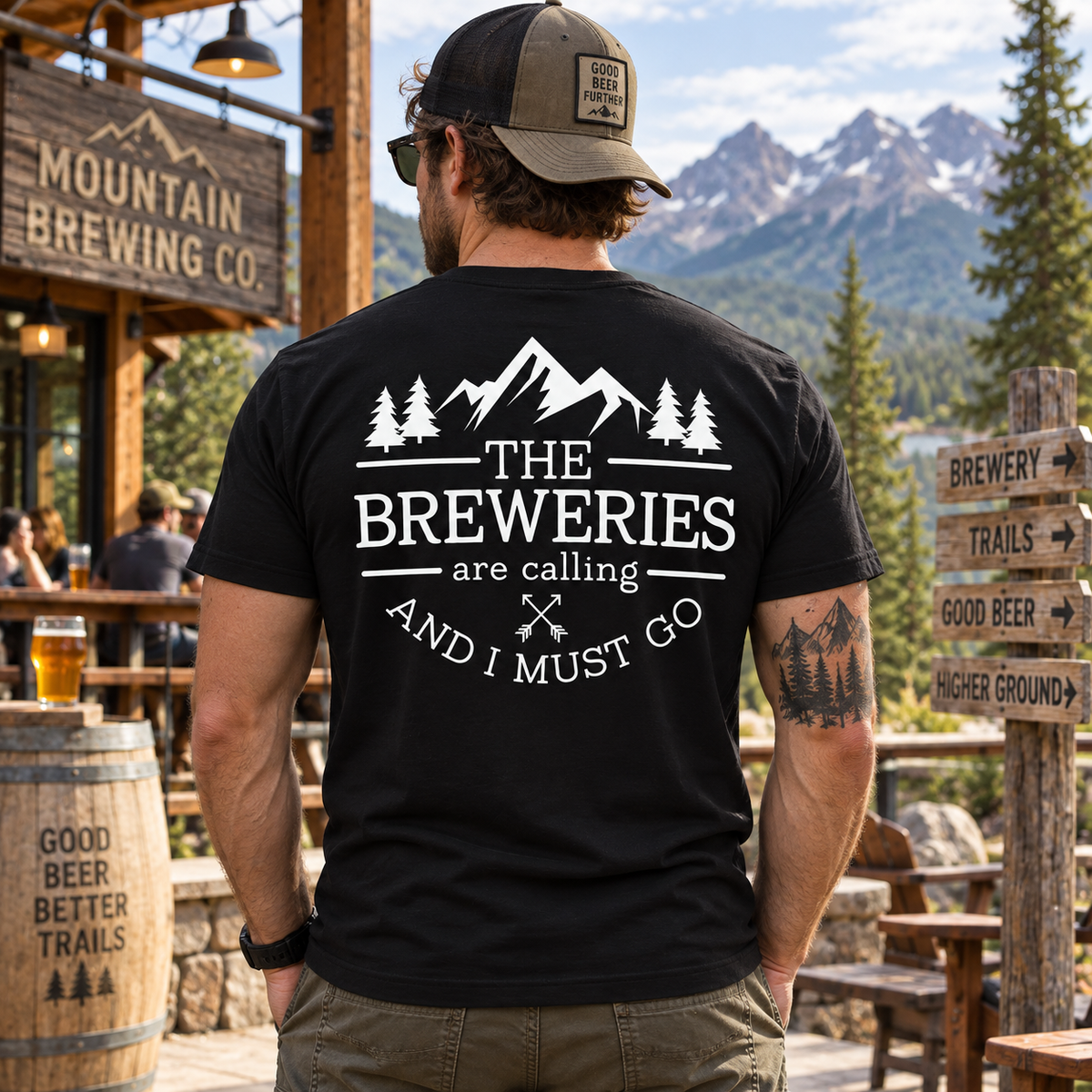 The Breweries Are Calling And I Must Go Shirt Funny Craft Beer Lover Brewery Graphic Tee Gift for Men