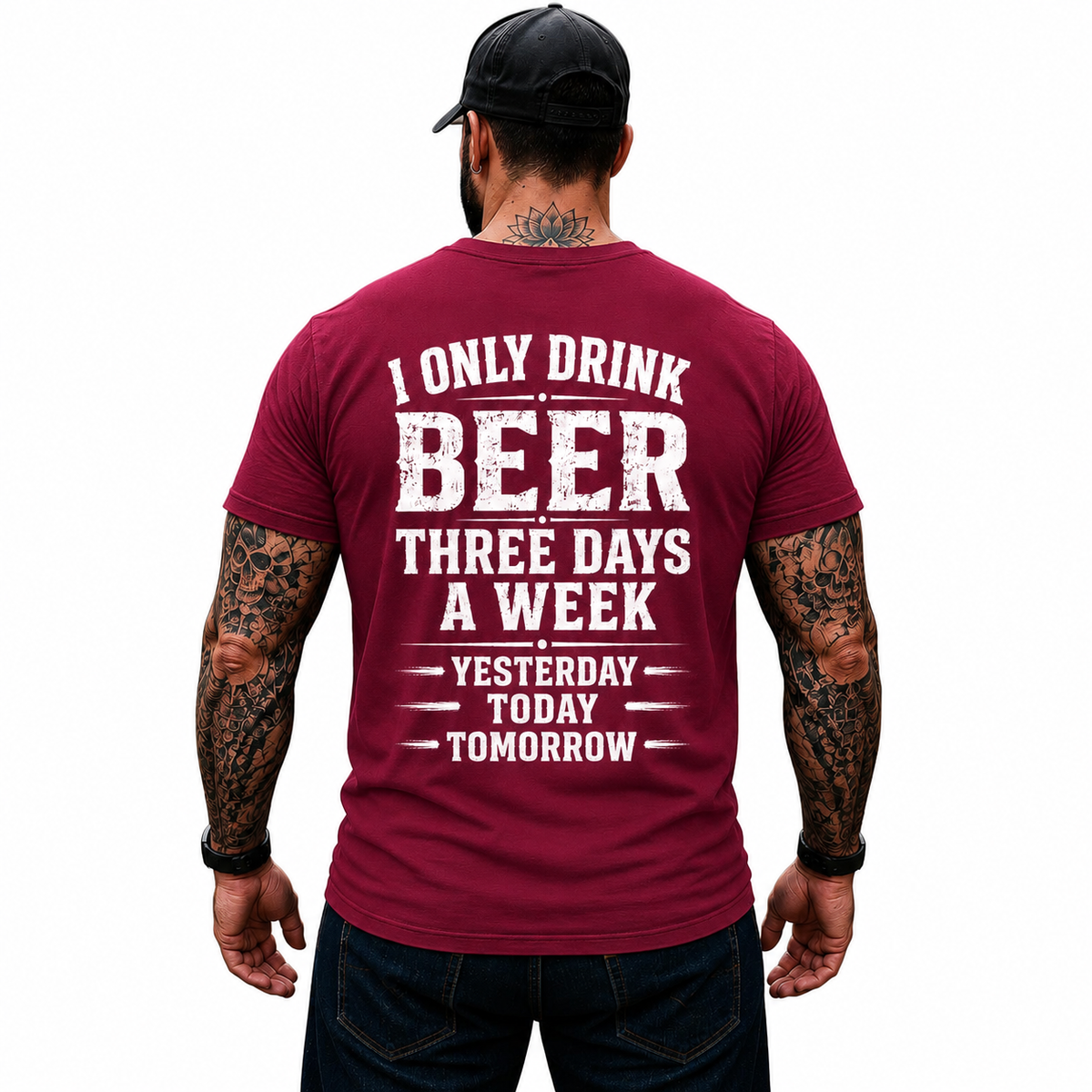 I Only Drink Beer Three Days A Week Shirt Funny Beer Lover Graphic Tee Gift For Men