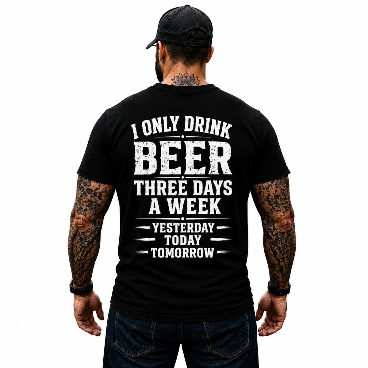 I Only Drink Beer Three Days A Week Shirt Funny Beer Lover Graphic Tee Gift For Men