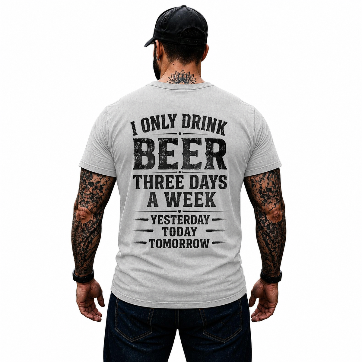 I Only Drink Beer Three Days A Week Shirt Funny Beer Lover Graphic Tee Gift For Men