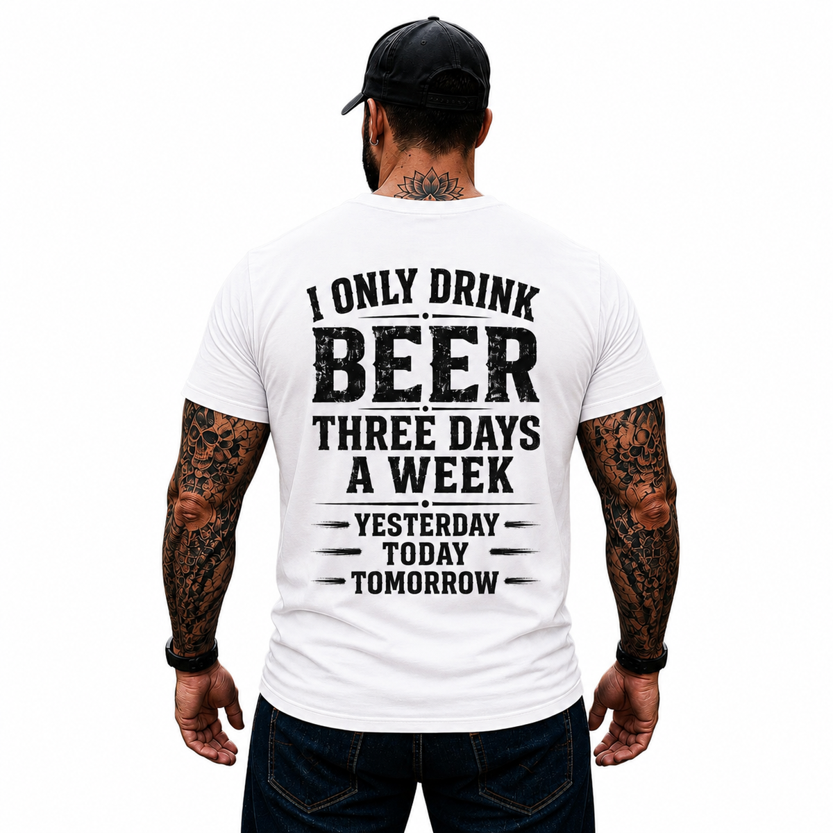 I Only Drink Beer Three Days A Week Shirt Funny Beer Lover Graphic Tee Gift For Men