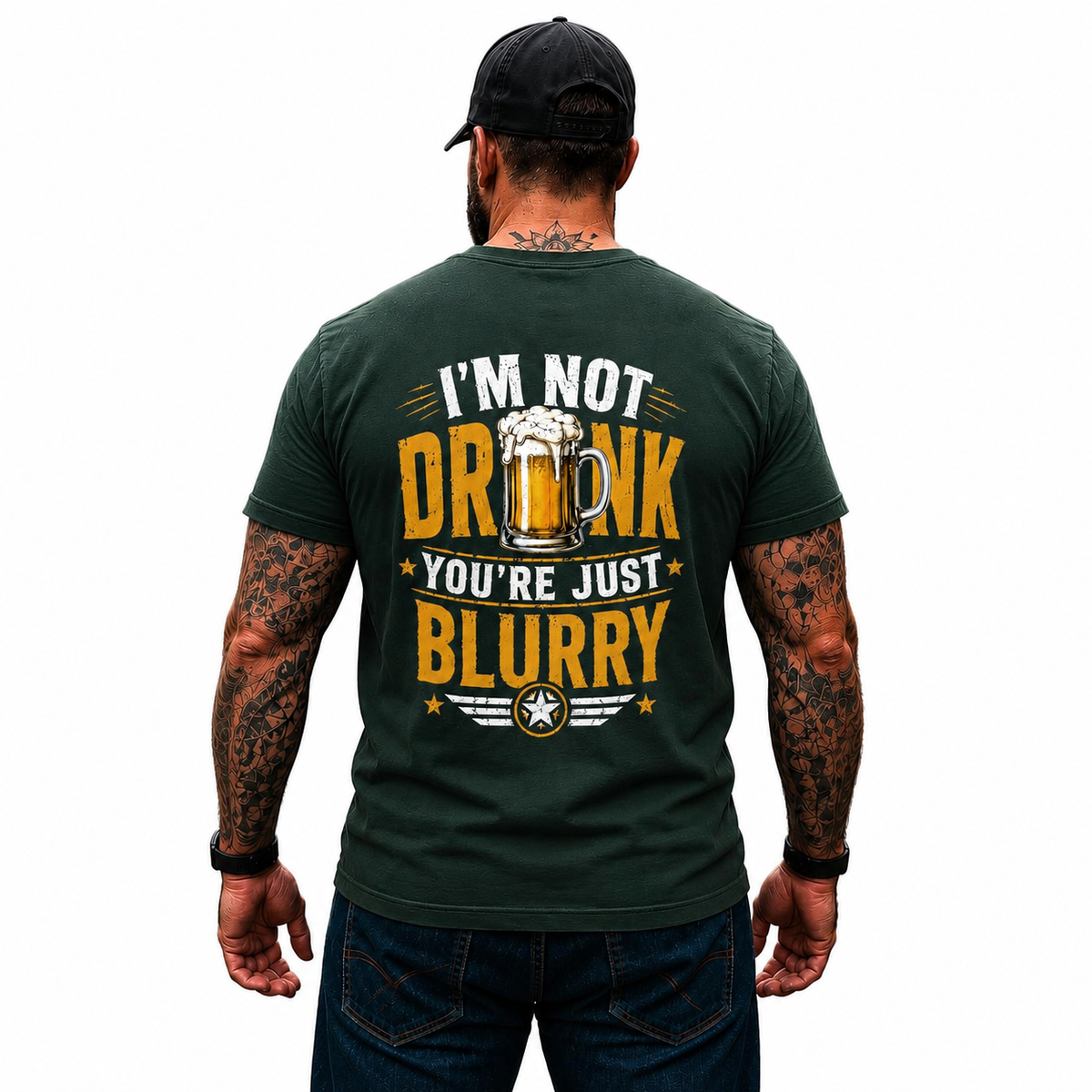 Im Not Drunk Youre Just Blurry Shirt Funny Beer Lover Graphic Tee Gift For Men