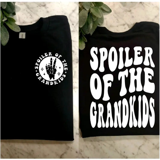Spoiler Of The Grandkids Retro Grandma Nana T Shirt