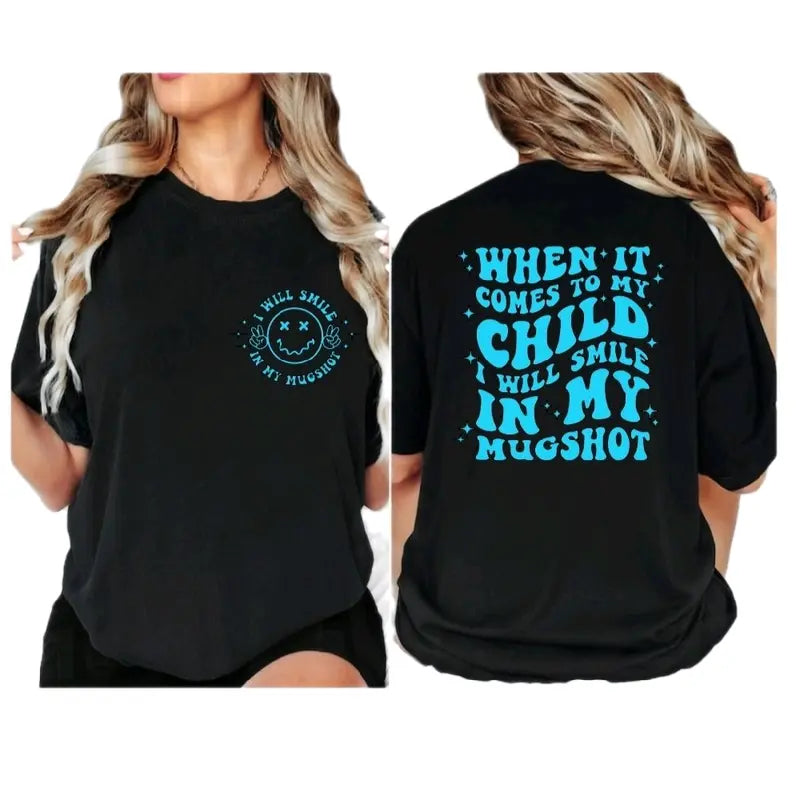 When It Comes To My Child Funny Retro Mama T Shirt