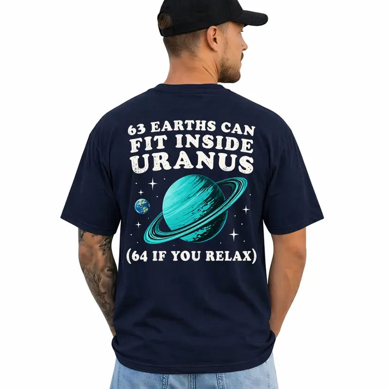 Funny Space Uranus Pun Science Humor Graphic T Shirt For Him
