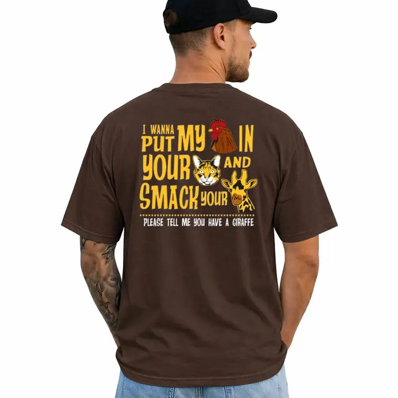 I Wanna Put In Funny Adult Humor Graphic T Shirt For Men