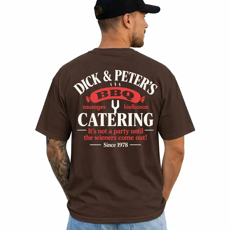 Funny Bbq Catering Graphic T Shirt Grill Master Gift For Him