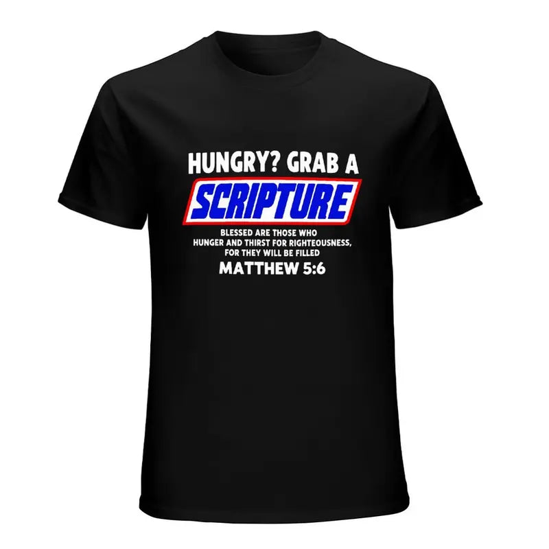 Matthew 5 6 Christian Scripture Bible Verse Faith Humor T Shirt