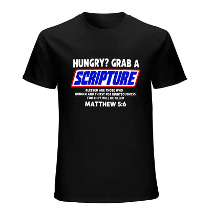 Matthew 5 6 Christian Scripture Bible Verse Faith Humor T Shirt
